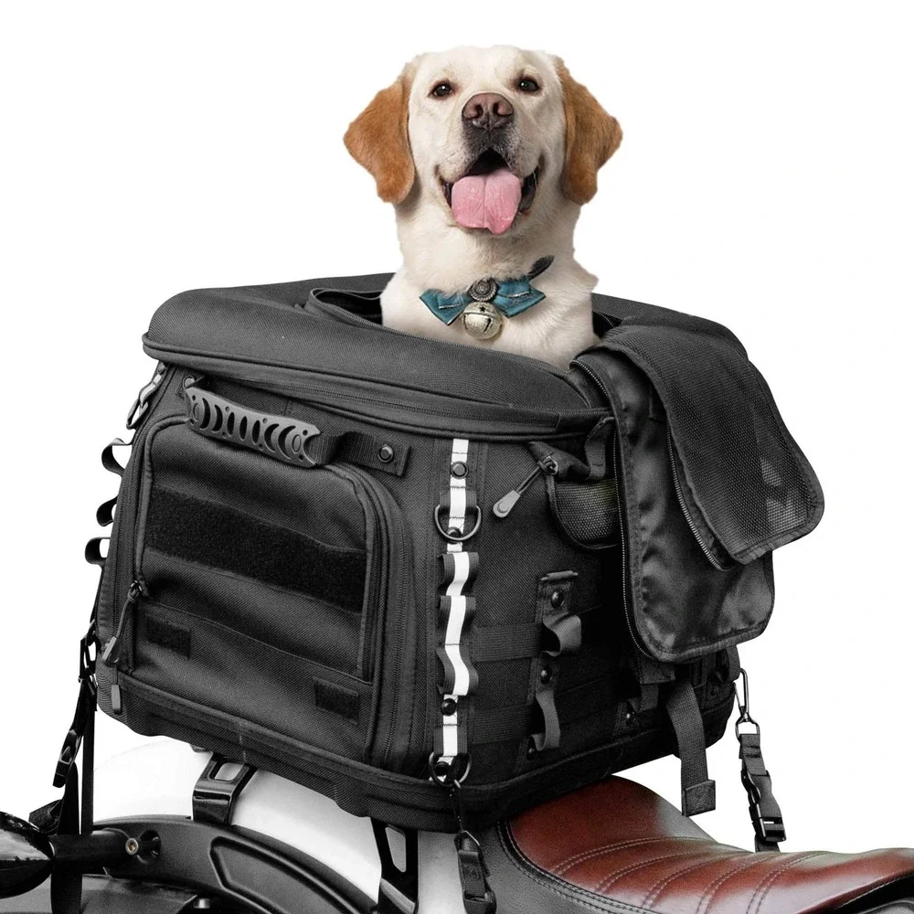 Goldfire Motorcycle Pet Carrier Dog Cat Crate Street Glide Road King UTV ATV
